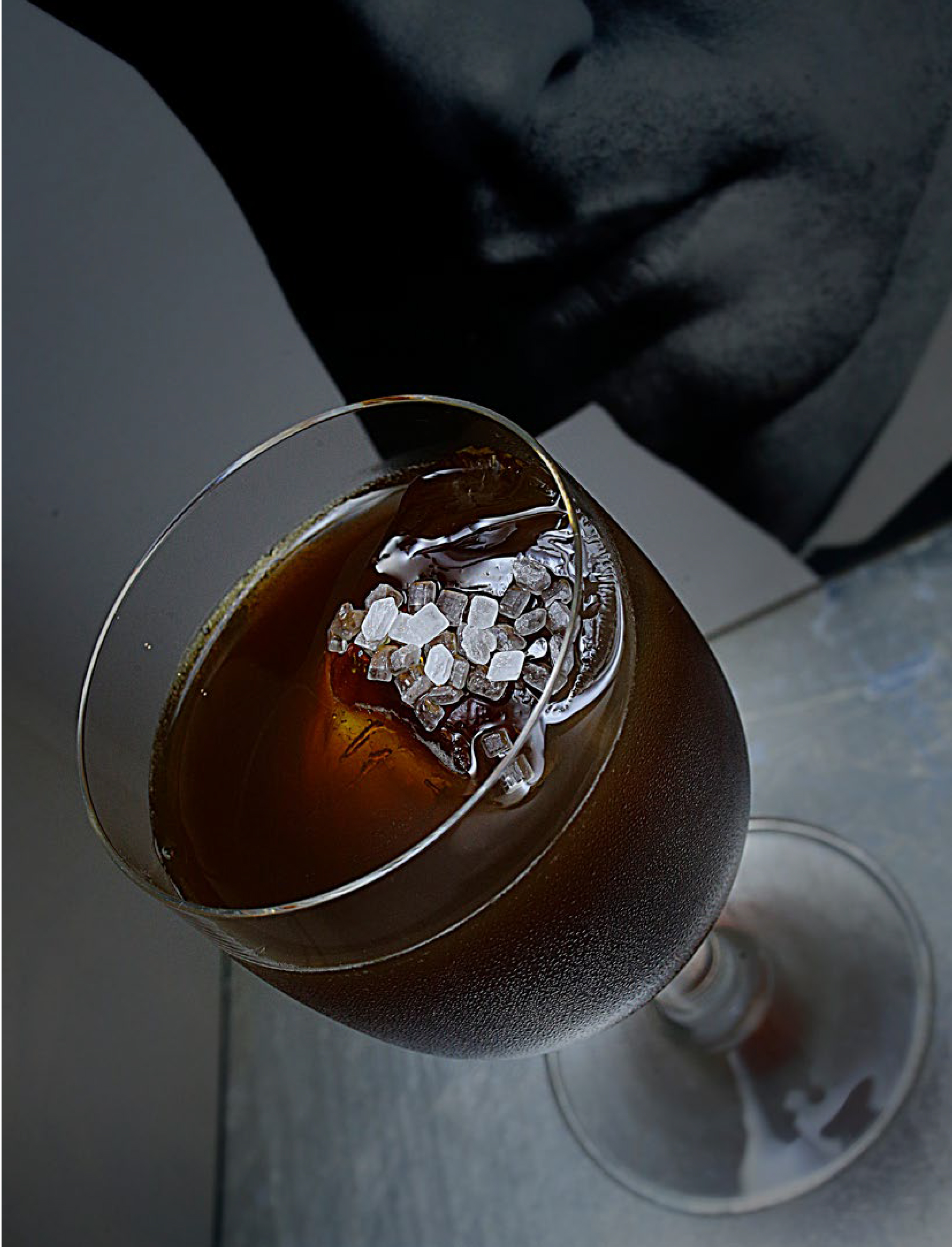 Pallium, un trago lleno de sabor con café, té blanco y el ingrediente principal: el champagne