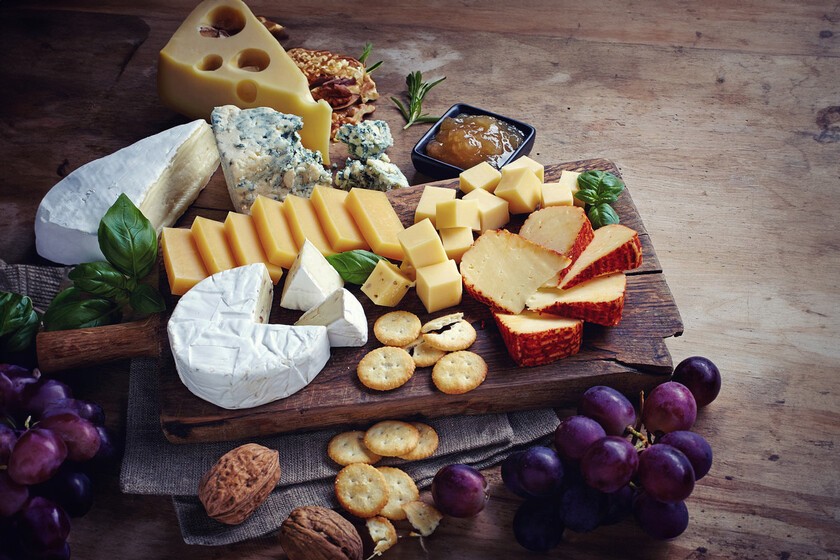 Las tablas de quesos son ideales en la época de fiestas.
