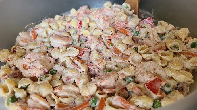 Shrimp & Pasta Salad ¡Ensalada súper fresca para disfrutarla  con este calorcito!