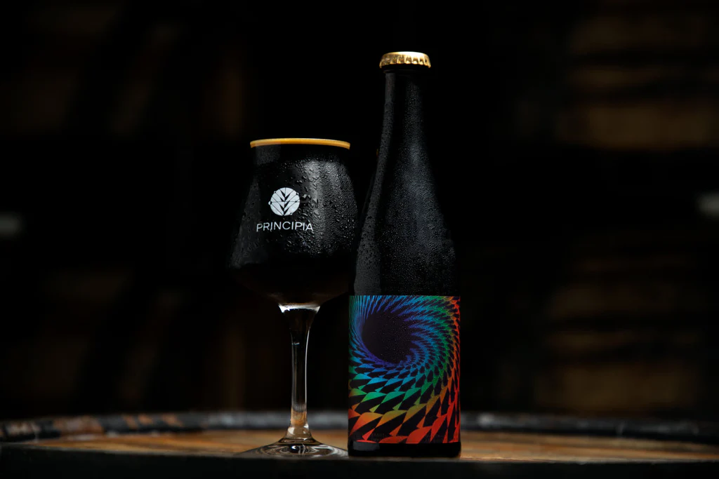 Paleta de Imperial Stout con Blueberries. una bebida de Principa