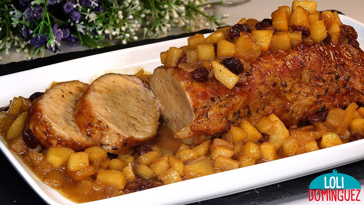 Lomo de Cerdo con Glaseado de Manzana, la combinación dulce salado que no puedes perderte