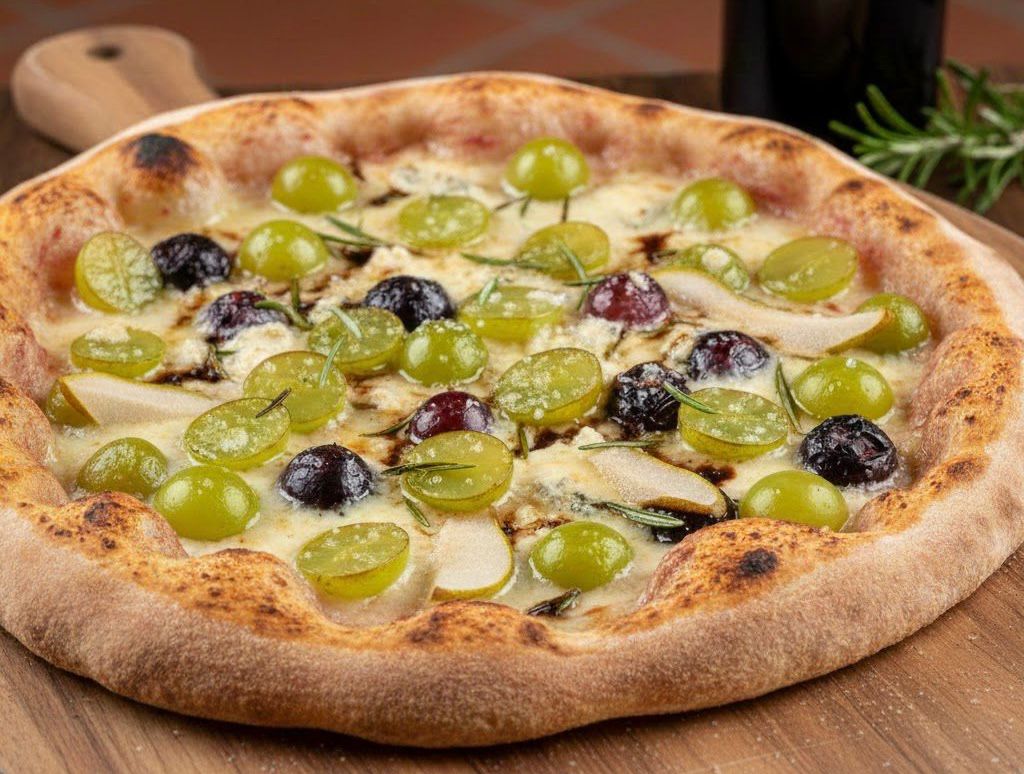 Pizza all'uva.