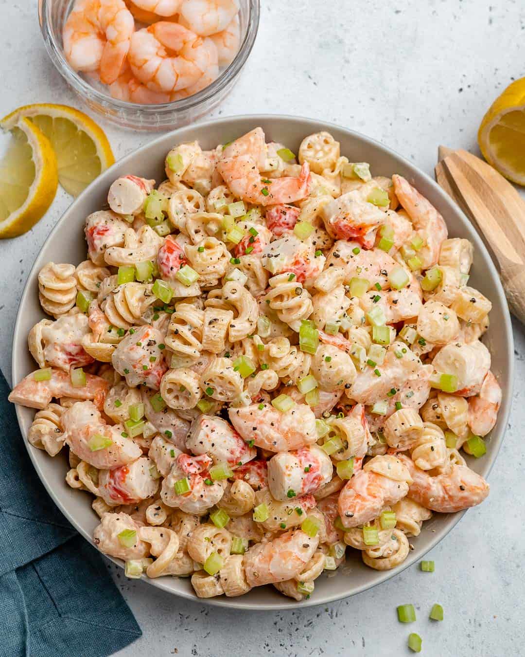 Shrimp & Pasta Salad ¡Ensalada súper fresca para disfrutarla  con este calorcito!