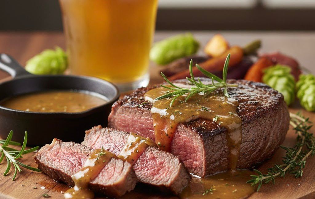 Solomillo. A la cerveza IPA.