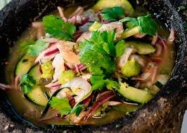 Ceviche oriental de pepino. Por si no te gustan los mariscos.